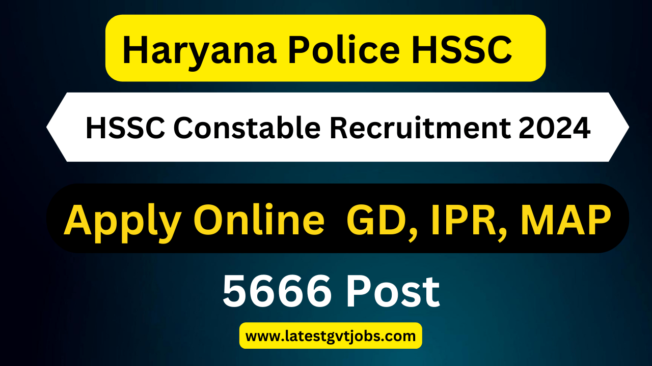 HSSC Constable Recruitment 2024 Apply Online