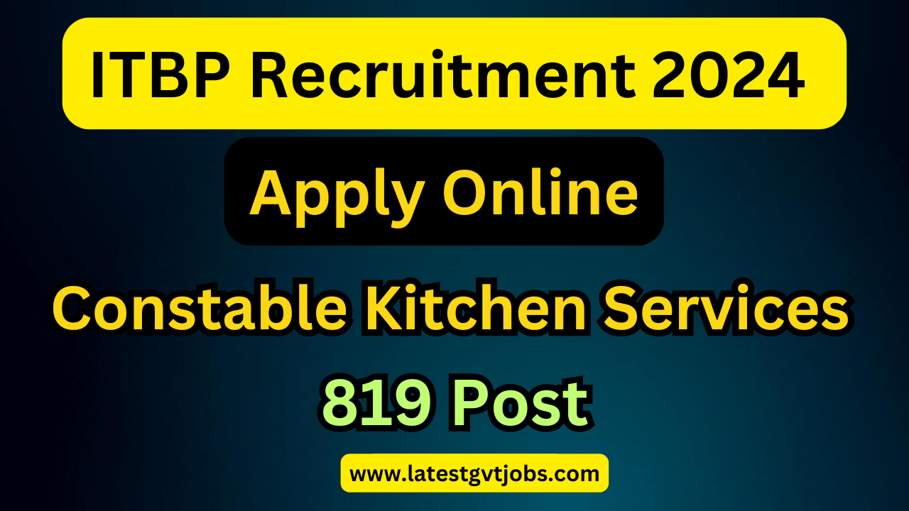 ITBP Constable Recruitment 2024