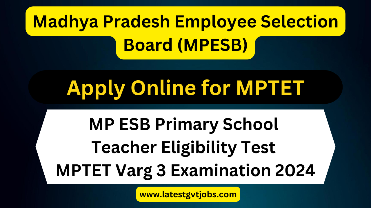MPTET Varg 3 Examination 2024