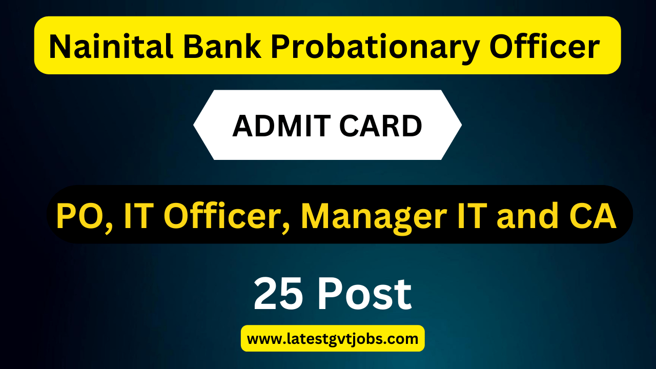 Nainital Bank PO Recruitment 2024