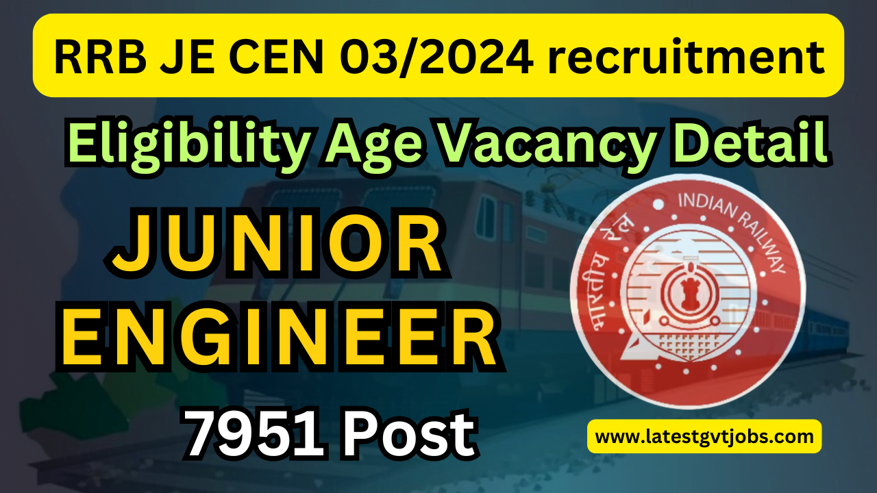 RRB JE Recruitment 2024