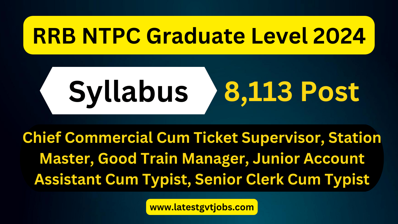 RRB NTPC Syllabus for Graduate Level