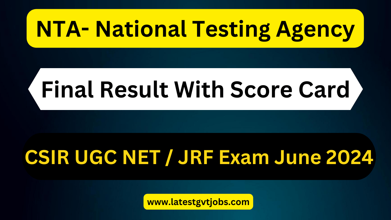 CSIR UGC NET Result 2024