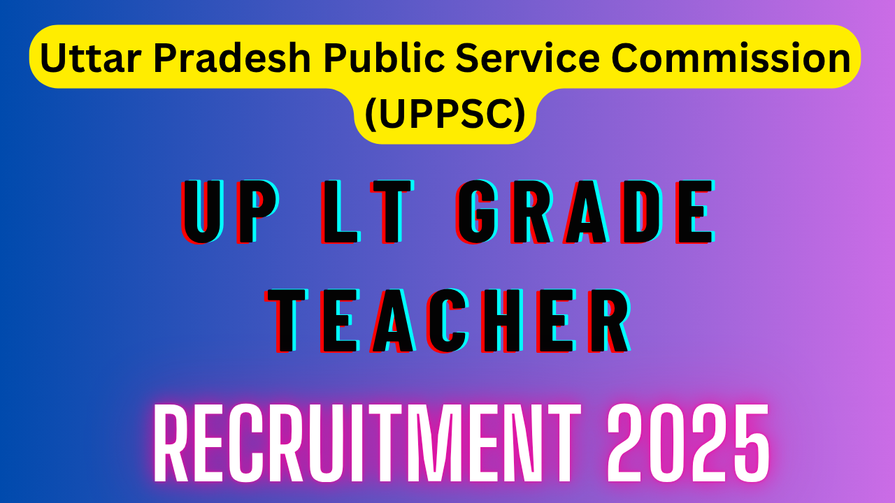 UP LT Grade Teacher Recruitment 2025
