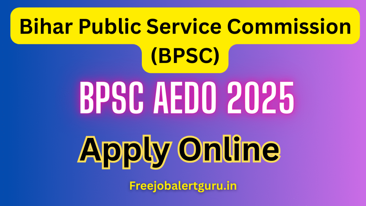 BPSC AEDO Notification 2025